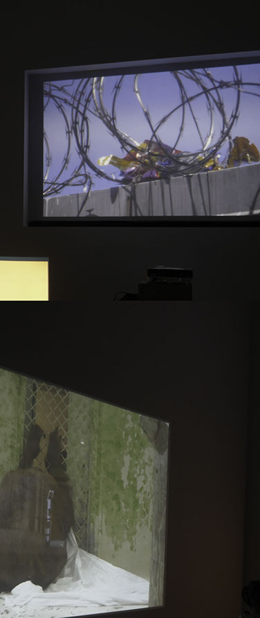 detail of installation:&nbsp; the misfortunes of virtue at the heart of the fertile delta in the land of hyper-reality