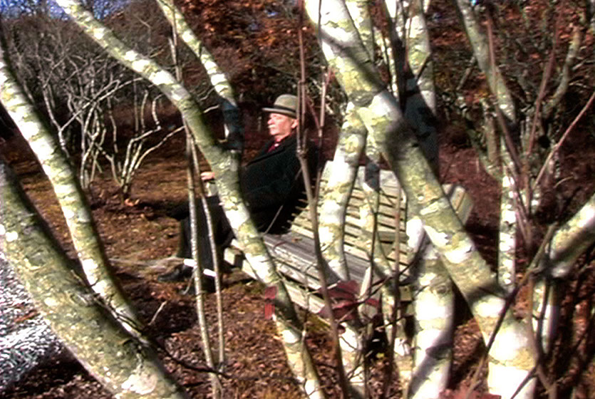 Scene from Caterina Verde's video, "All You Can't Eat and Other Tales of Waiting".&nbsp;&nbsp; Bench