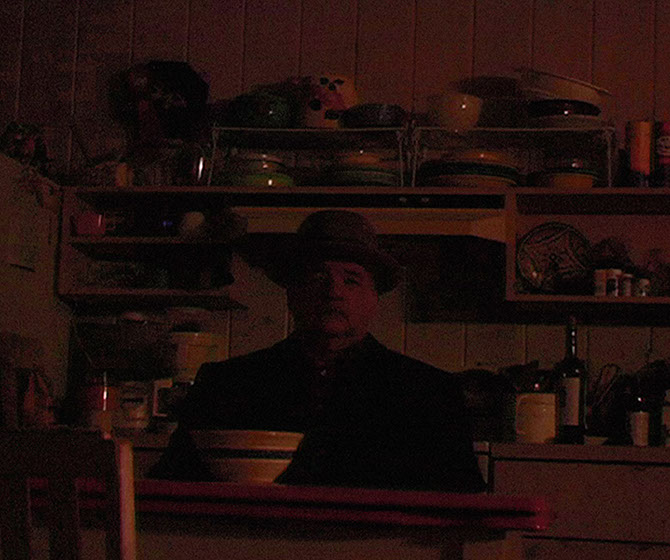 Scene from Caterina Verde's video, "All You Can't Eat and Other Tales of Waiting".&nbsp;&nbsp; Kitchen Table