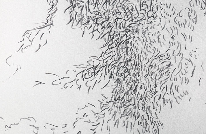 Caterina Verde - drawing - detail - runner